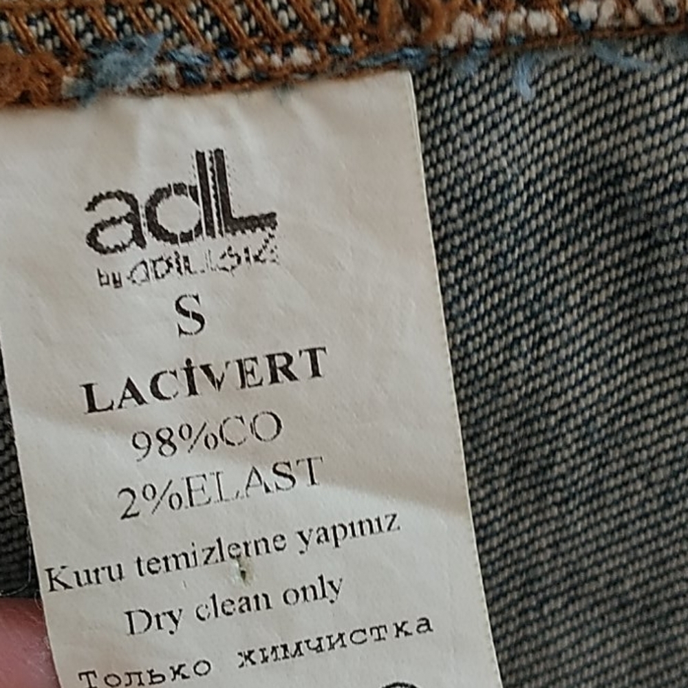 ADL by Adilisk distressed Jean With Embellishments Sz S - Picture 7 of 14